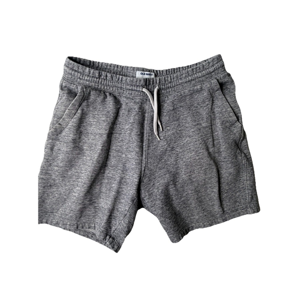 Old Navy Gray Sweat Shorts Men Medium Lounge Drawstring Pockets